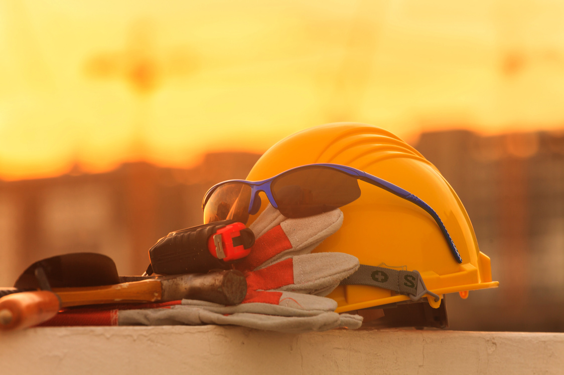 Construction helmet and Construction Tools